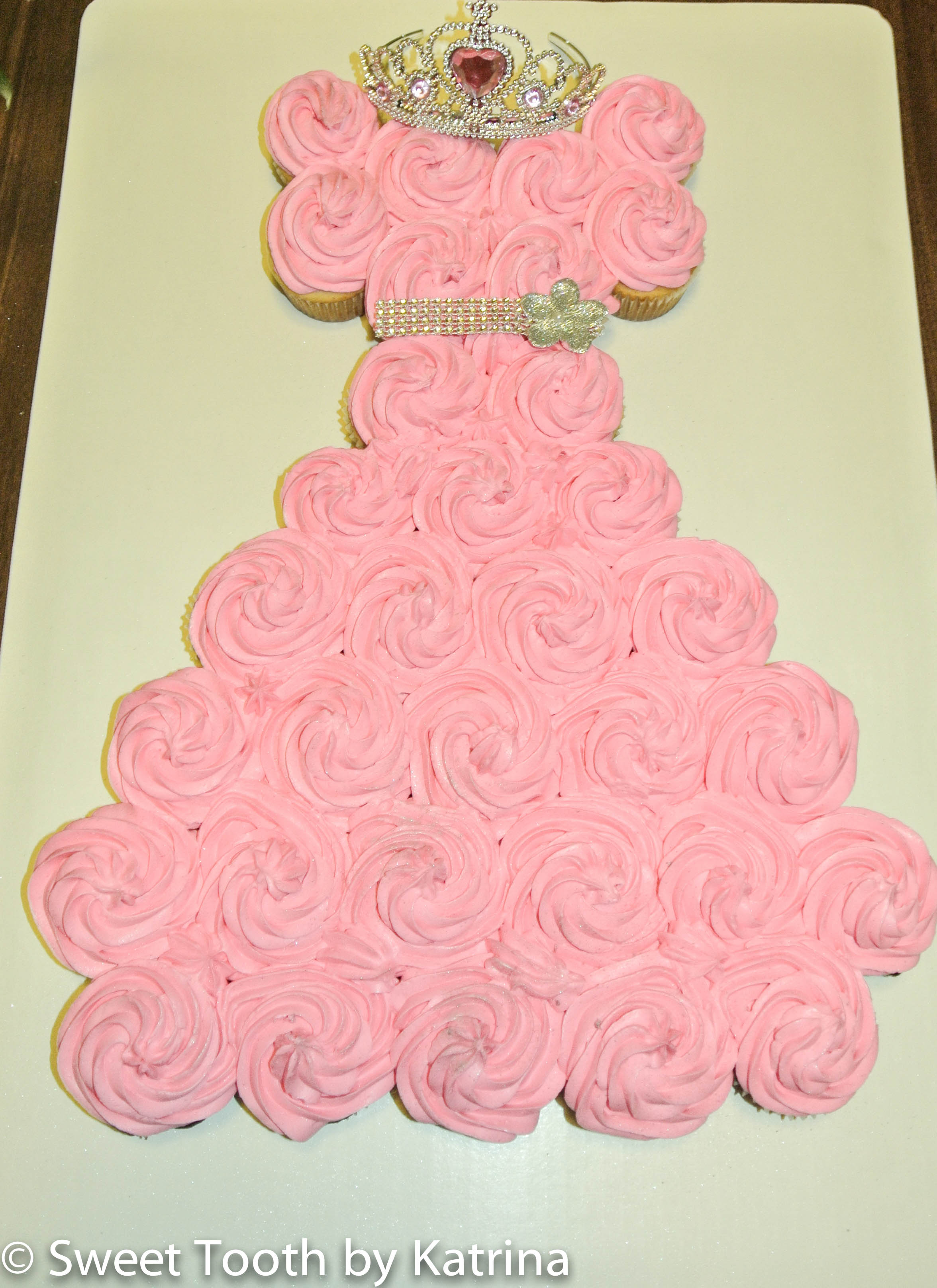 Sophia The First Dress Cupcake Cake - CakeCentral.com